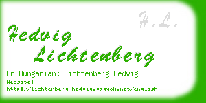 hedvig lichtenberg business card